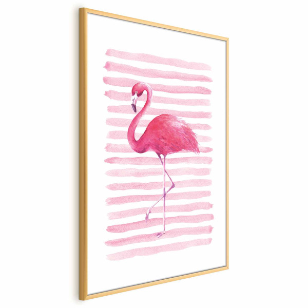 Plakat Flaming i paski 60x90 cm 578459