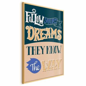 Plakat Follow 21×30 cm 579936 Plakat Follow 21×30 cm 579936