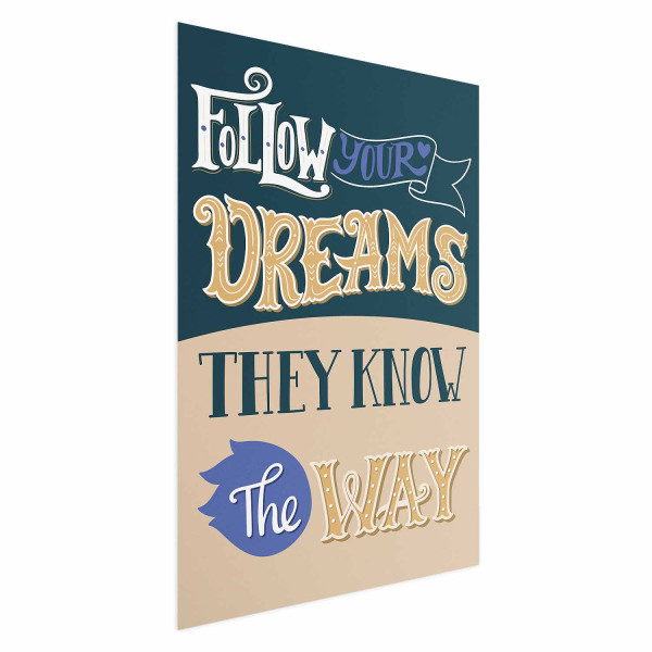 Plakat Follow 29,7x42 cm 589457