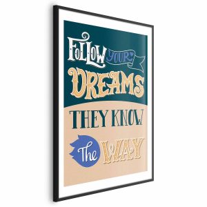 Plakat Follow 60×90 cm 582209 Plakat Follow 60×90 cm 582209