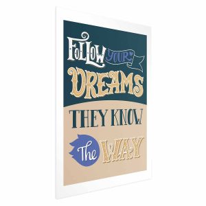 Plakat Follow 60×90 cm 591415 Plakat Follow 60×90 cm 591415