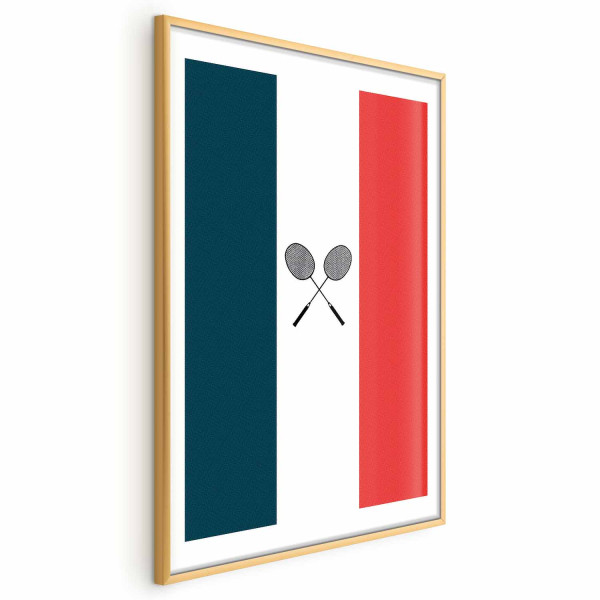 Plakat Francja i badminton 29,7x42 cm 582832