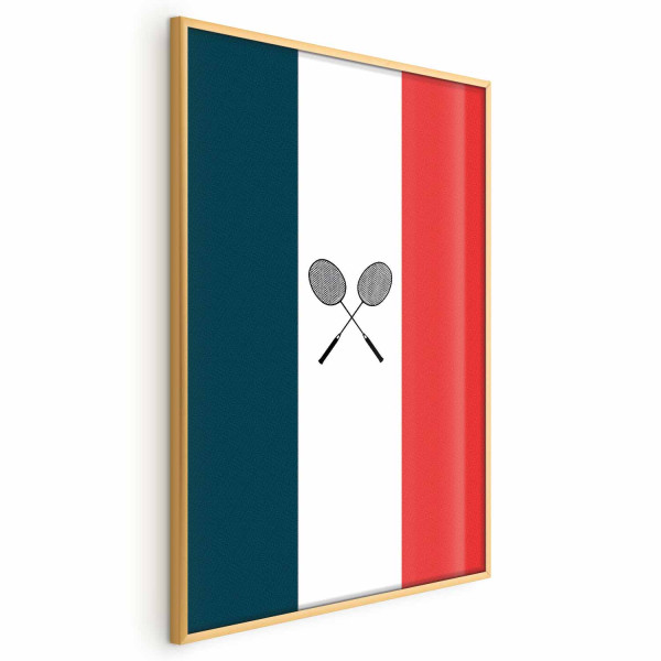 Plakat Francja i badminton 29,7x42 cm 588360