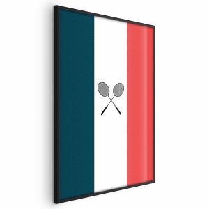 Plakat Francja i badminton 40×60 cm 577453 Plakat Francja i badminton 40×60 cm 577453