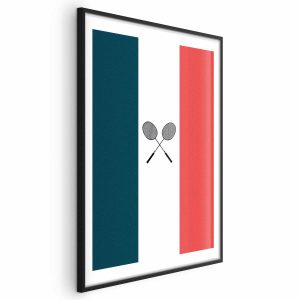 Plakat Francja i badminton 60×90 cm 579702