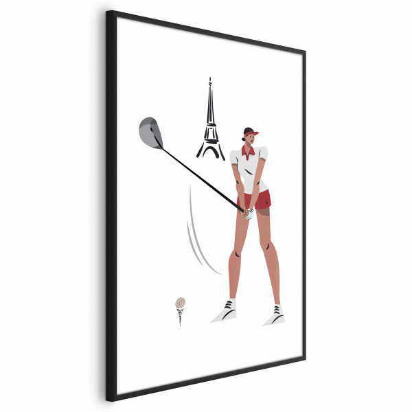 Plakat Francuska golfistka 21x30 cm 585299