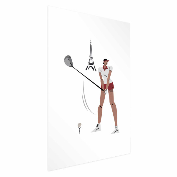 Plakat Francuska golfistka 60x90 cm 587154