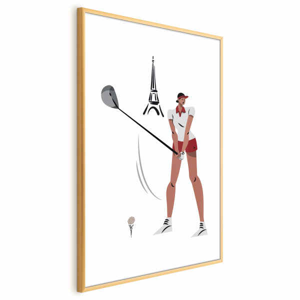 Plakat Francuska golfistka 60x90 cm 589182