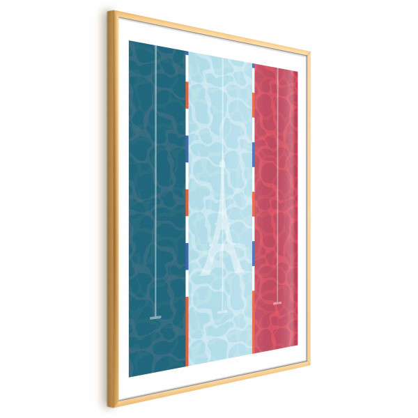 Plakat Francuski basen 21x30 cm 586795