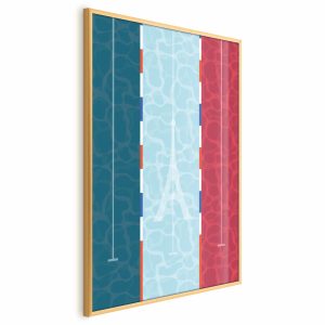 Plakat Francuski basen 29,7×42 cm 585786 Plakat Francuski basen 29,7×42 cm 585786