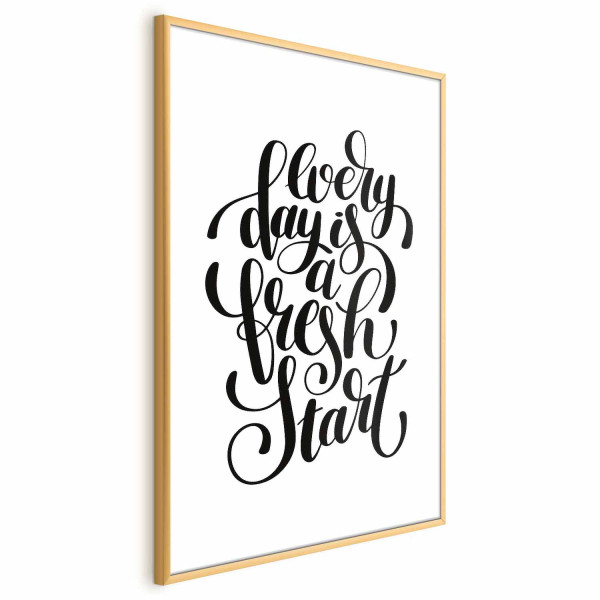 Plakat Fresh start 21x30 cm 590048