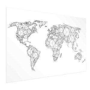 Plakat Geometryczna mapa 30×21 cm 586821 Plakat Geometryczna mapa 30×21 cm 586821