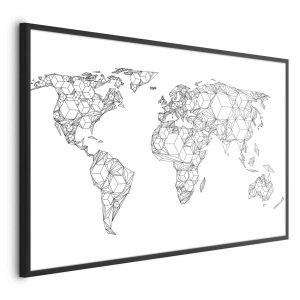 Plakat Geometryczna mapa 42×29,7 cm 583316 Plakat Geometryczna mapa 42×29,7 cm 583316
