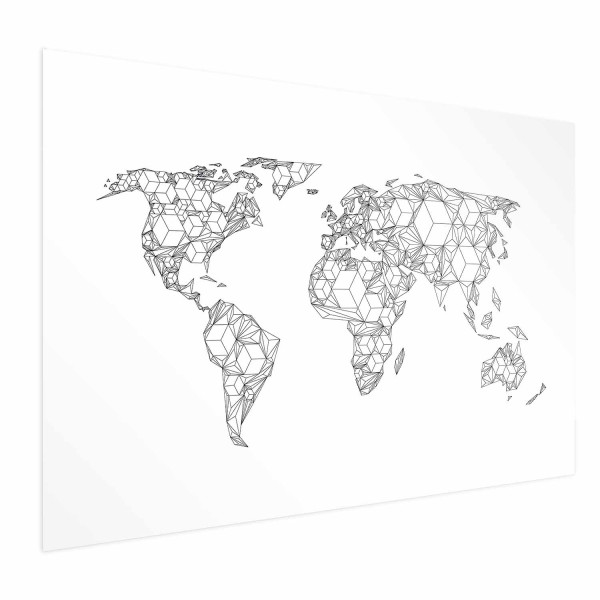 Plakat Geometryczna mapa 60x40 cm 584521