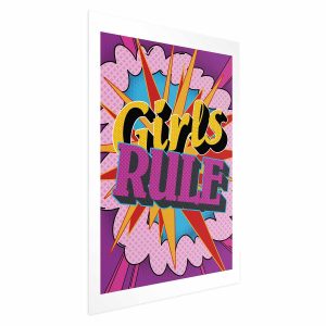 Plakat Girls Rule 21×30 cm 586527 Plakat Girls Rule 21×30 cm 586527