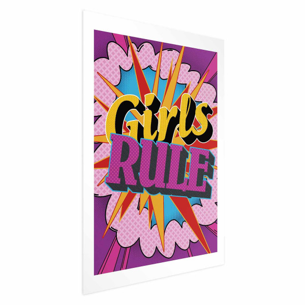 Plakat Girls Rule 29,7x42 cm 590020