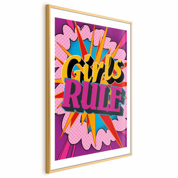 Plakat Girls Rule 60x90 cm 578574