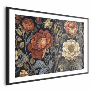 Plakat Gobelinowe kwiaty 30×21 cm 586179 Plakat Gobelinowe kwiaty 30×21 cm 586179