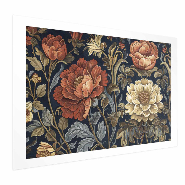 Plakat Gobelinowe kwiaty 30x21 cm 587827