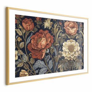 Plakat Gobelinowe kwiaty 90×60 cm 580667 Plakat Gobelinowe kwiaty 90×60 cm 580667