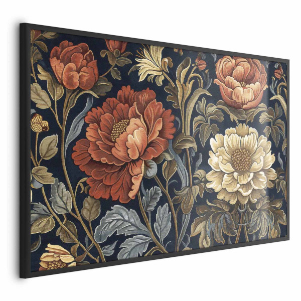 Plakat Gobelinowe kwiaty 90x60 cm 582017