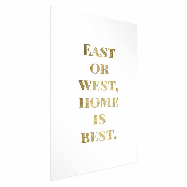 Plakat Gold Home 21x30 cm 581102