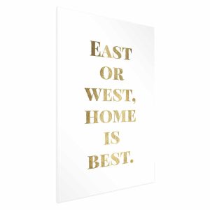 Plakat Gold Home 60×90 cm 579483 Plakat Gold Home 60×90 cm 579483