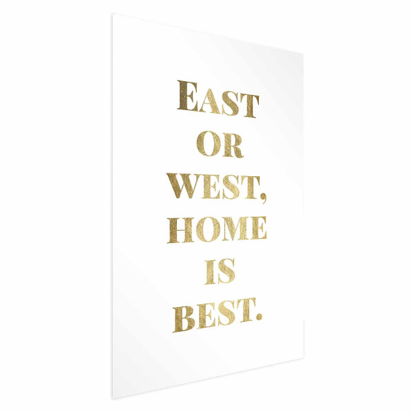 Plakat Gold Home 60x90 cm 579483