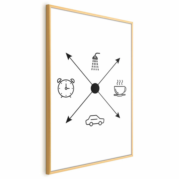Plakat Harmonogram dnia 21x30 cm 578257