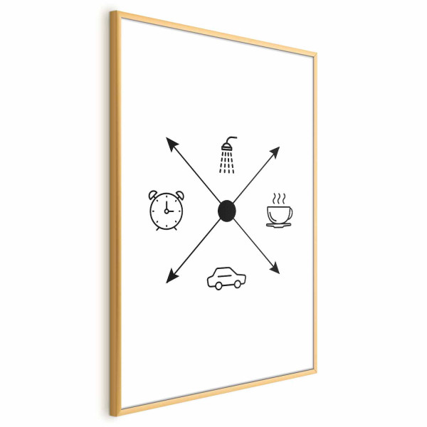 Plakat Harmonogram dnia 21x30 cm 589765