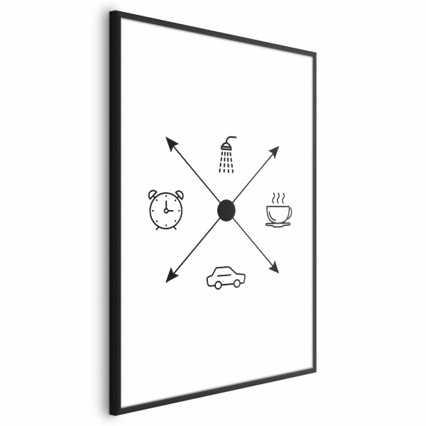 Plakat Harmonogram dnia 60x90 cm 589771