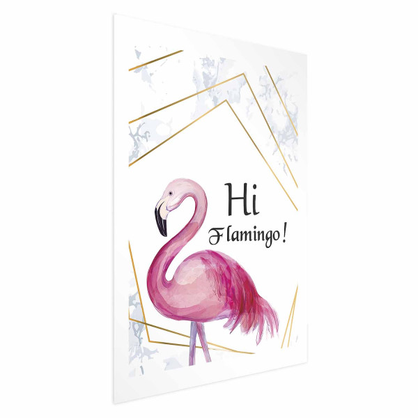 Plakat Hi flamingo 40x60 cm 589451