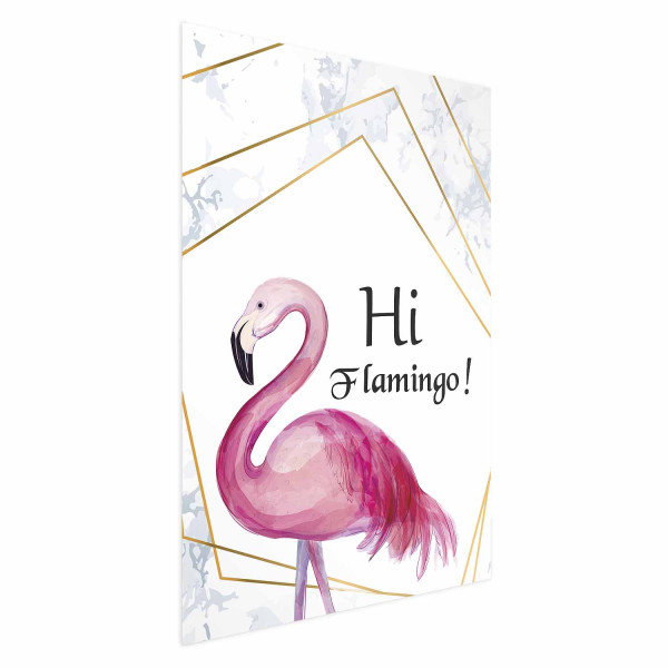 Plakat Hi flamingo 40x60 cm 590817