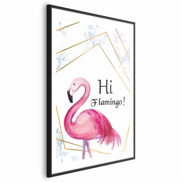Plakat Hi flamingo 40x60 cm 591318