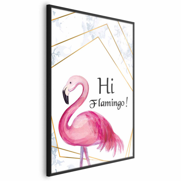 Plakat Hi flamingo 60x90 cm 590133