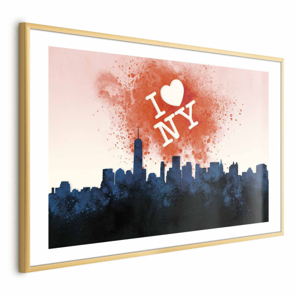 Plakat I love NY 60x40 cm 579369