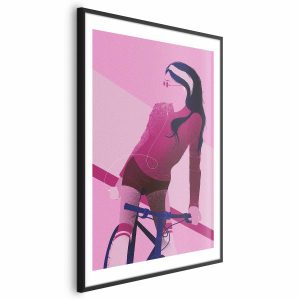 Plakat Kobieta na rowerze 29,7×42 cm 581293 Plakat Kobieta na rowerze 29,7×42 cm 581293