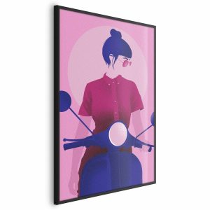 Plakat Kobieta na skuterze 29,7×42 cm 580819 Plakat Kobieta na skuterze 29,7×42 cm 580819