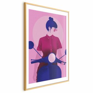 Plakat Kobieta na skuterze 29,7×42 cm 582307 Plakat Kobieta na skuterze 29,7×42 cm 582307