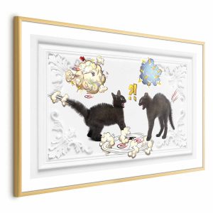 Plakat Kocia kłótnia 60×40 cm 583164 Plakat Kocia kłótnia 60×40 cm 583164