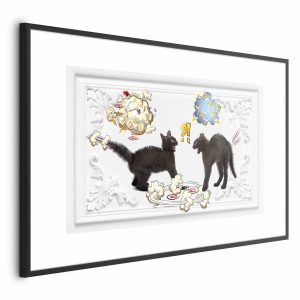 Plakat Kocia kłótnia 60×40 cm 585717 Plakat Kocia kłótnia 60×40 cm 585717