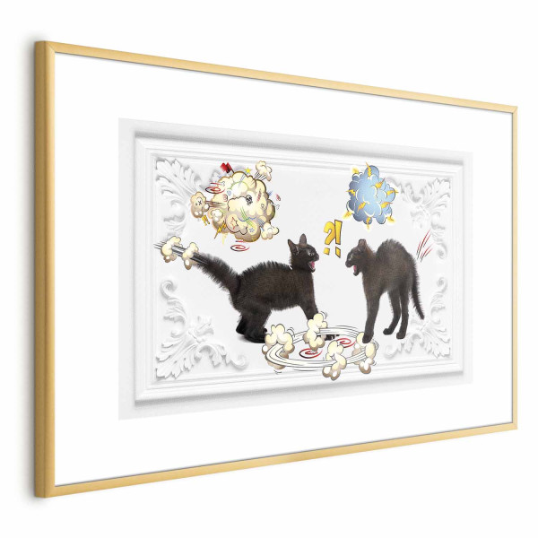 Plakat Kocia kłótnia 60x40 cm 579096
