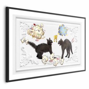 Plakat Kocia kłótnia 90×60 cm 579333 Plakat Kocia kłótnia 90×60 cm 579333