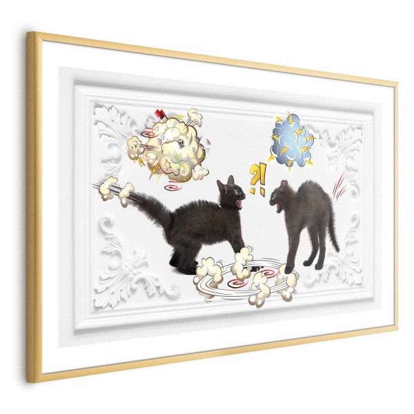 Plakat Kocia kłótnia 90x60 cm 586643