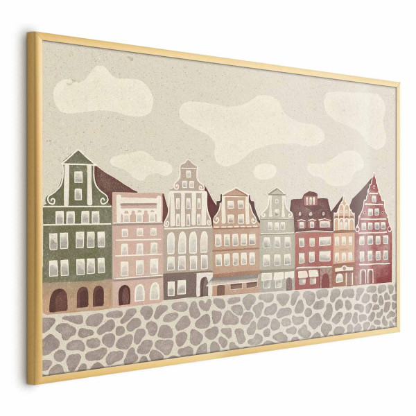 Plakat Kolorowe Fasady 60x40 cm 579980