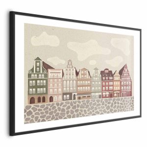 Plakat Kolorowe Fasady 60×40 cm 584307