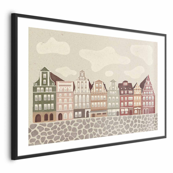 Plakat Kolorowe Fasady 60x40 cm 584307