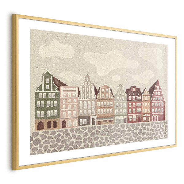 Plakat Kolorowe Fasady 60x40 cm 579681