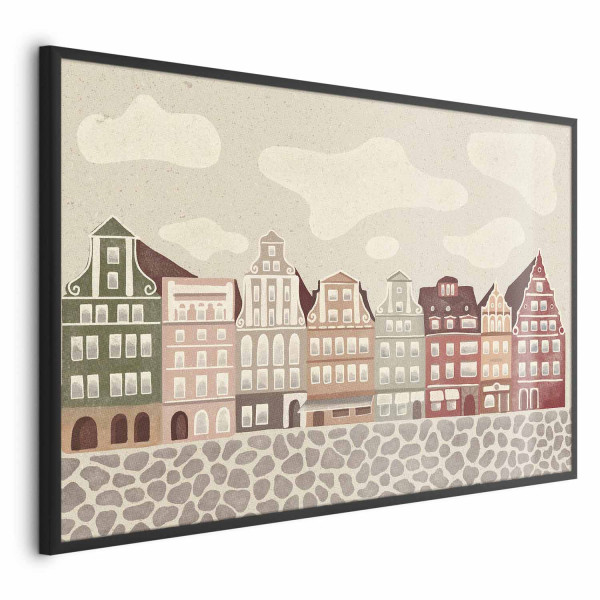 Plakat Kolorowe Fasady 90x60 cm 580078
