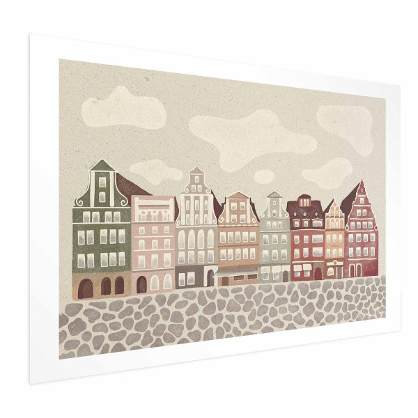 Plakat Kolorowe Fasady 90x60 cm 589329